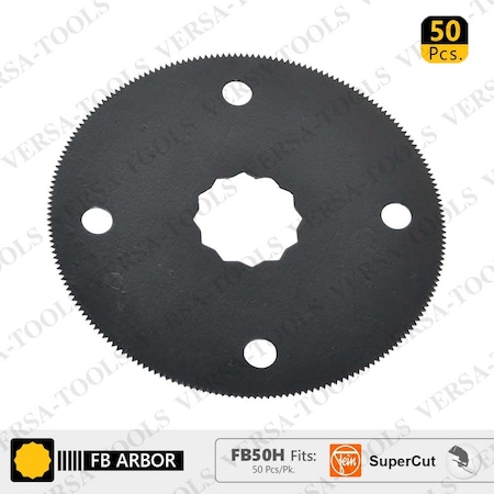 Versa Tool 80mm HSS Circular Multi-Tool Saw Blades, Fits Fein Supercut Oscillating Tools, PK 50 FB50H